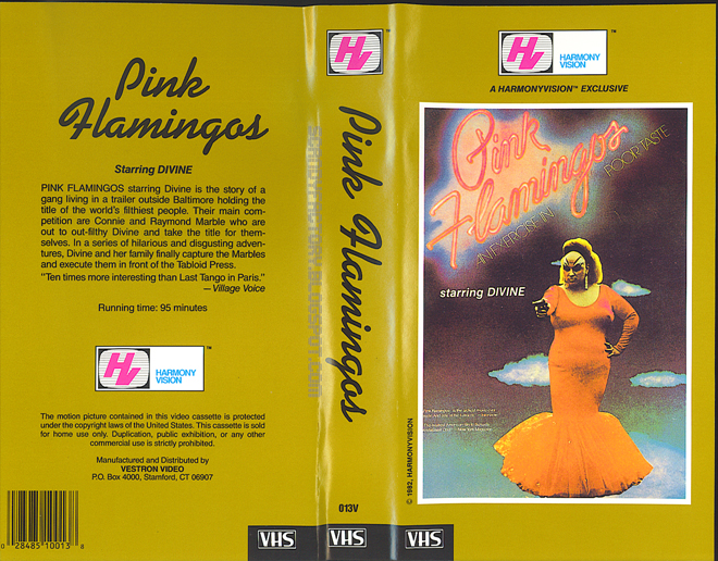 PINK FLAMINGOS VHS COVER
