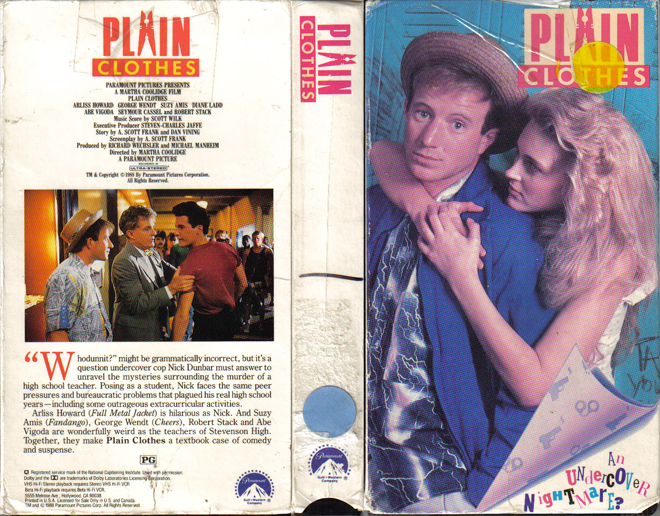 PLAIN CLOTHES, VHS COVERS, VHS COVER 
