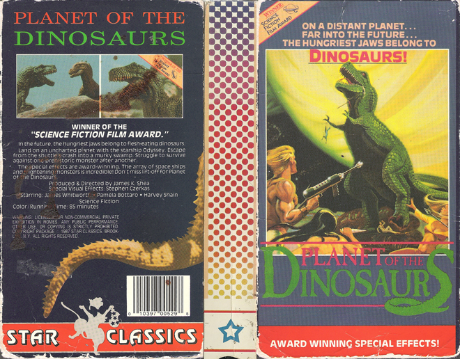 PLANET OF THE DINOSAURS - STAR CLASSICS VHS COVER