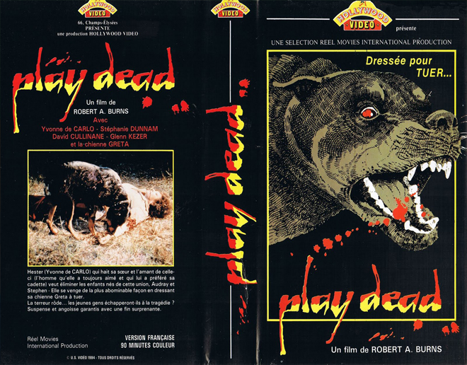PLAY DEAD VHS COVER, VHS COVERS
