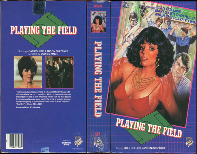 PLAYING THE FIELD, ACTION VHS COVER, HORROR VHS COVER, BLAXPLOITATION VHS COVER, HORROR VHS COVER, ACTION EXPLOITATION VHS COVER, SCI-FI VHS COVER, MUSIC VHS COVER, SEX COMEDY VHS COVER, DRAMA VHS COVER, SEXPLOITATION VHS COVER, BIG BOX VHS COVER, CLAMSHELL VHS COVER, VHS COVER, VHS COVERS, DVD COVER, DVD COVERS