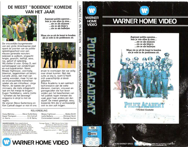 POLICE ACADEMY GERMAN, ACTION VHS COVER, HORROR VHS COVER, BLAXPLOITATION VHS COVER, HORROR VHS COVER, ACTION EXPLOITATION VHS COVER, SCI-FI VHS COVER, MUSIC VHS COVER, SEX COMEDY VHS COVER, DRAMA VHS COVER, SEXPLOITATION VHS COVER, BIG BOX VHS COVER, CLAMSHELL VHS COVER, VHS COVER, VHS COVERS, DVD COVER, DVD COVERS