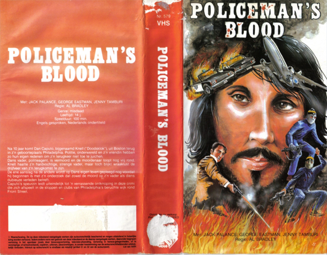 POLICEMANS BLOOD, HORROR, ACTION EXPLOITATION, ACTION, HORROR, SCI-FI, MUSIC, THRILLER, SEX COMEDY, DRAMA, SEXPLOITATION, BIG BOX, CLAMSHELL, VHS COVER, VHS COVERS, DVD COVER, DVD COVERS