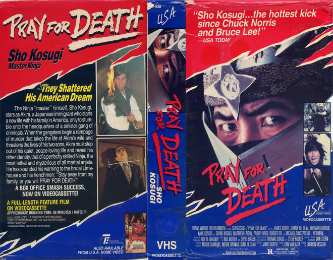PRAY FOR DEATH VHS COVER