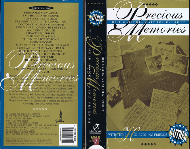 PRECIOUS MEMORIES VHS COVER