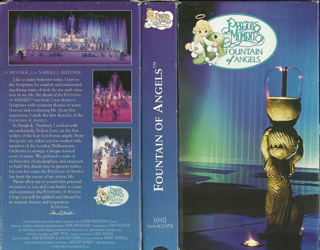 PRECIOUS MOMENTS : FOUNTAIN OF ANGELS VHS COVER