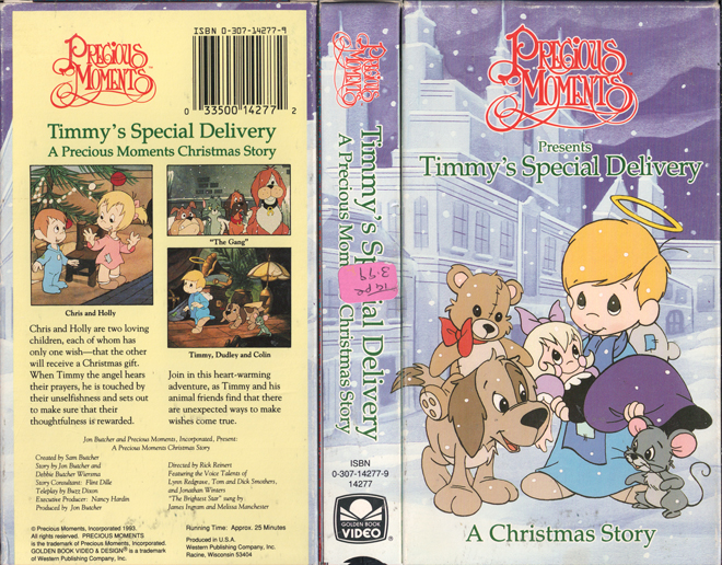 PRECIOUS MOMENTS PRESENTS TIMMYS SPECIAL DELIVERY VHS COVER