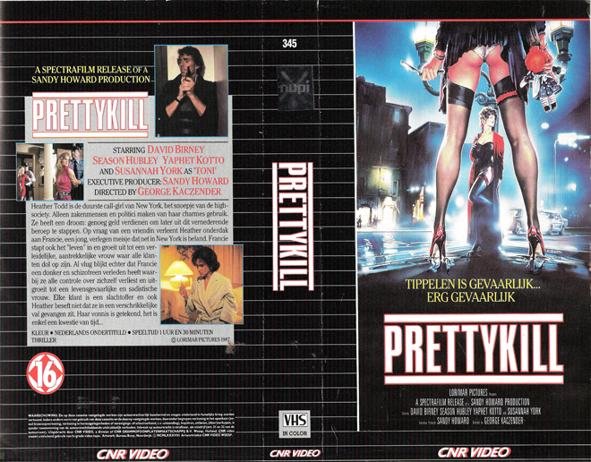 PRETTYKILL VHS COVER, VHS COVERS