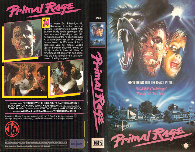 PRIMAL RAGE VHS COVER