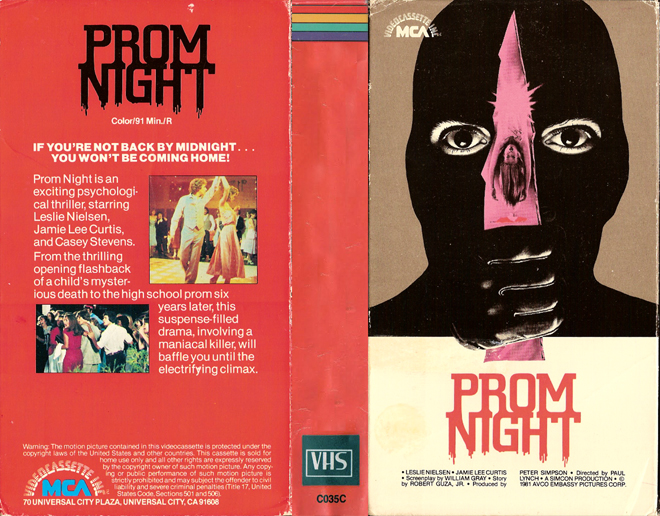 PROM NIGHT MCA VHS COVER