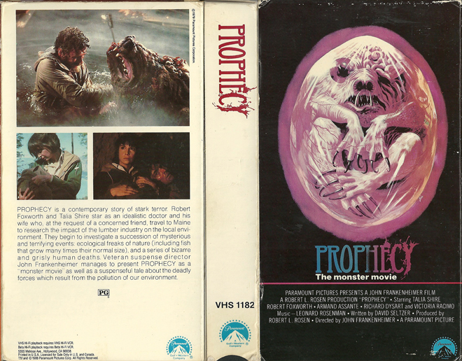 PROPHECY : THE MONSTER MOVIE VHS COVER