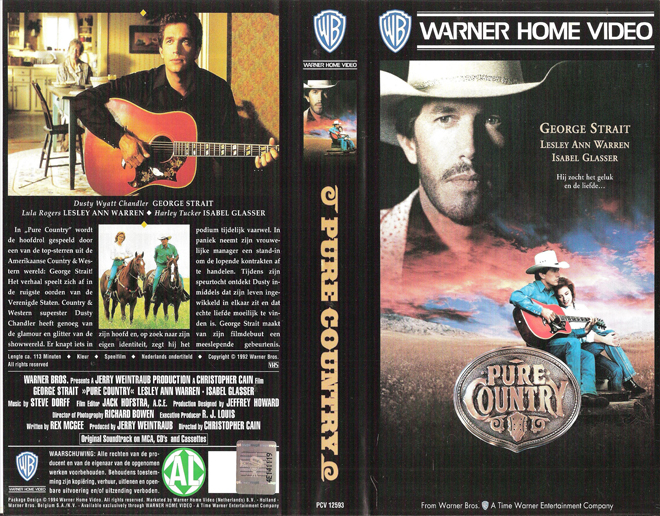 PURE COUNTRY, VESTRON VIDEO INTERNATIONAL, BIG BOX, HORROR, ACTION EXPLOITATION, ACTION, HORROR, SCI-FI, MUSIC, THRILLER, SEX COMEDY, DRAMA, SEXPLOITATION, VHS COVER, VHS COVERS, DVD COVER, DVD COVERS