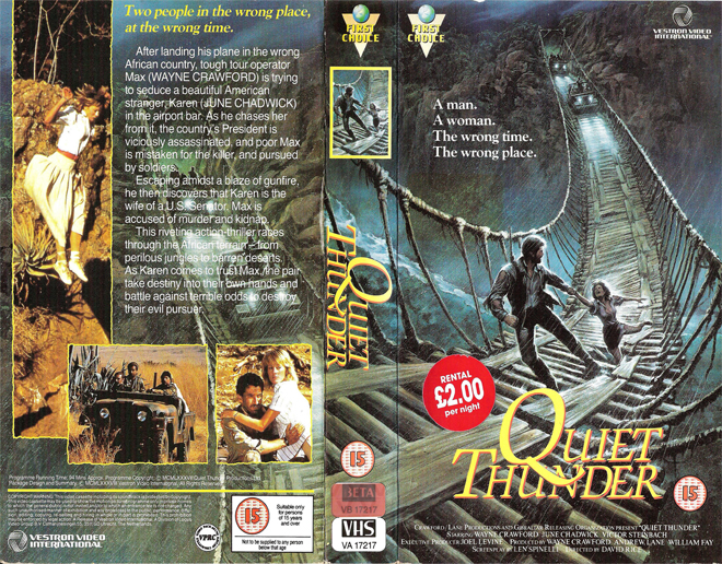 QUIET THUNDER VHS COVER