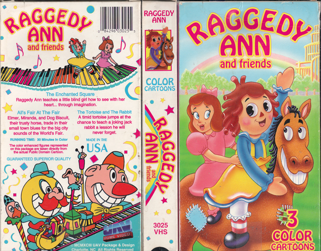 RAGGEDY ANN AND FRIENDS VHS COVER