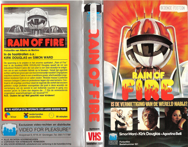 RAIN OF FIRE, VESTRON VIDEO INTERNATIONAL, BIG BOX, HORROR, ACTION EXPLOITATION, ACTION, HORROR, SCI-FI, MUSIC, THRILLER, SEX COMEDY,  DRAMA, SEXPLOITATION, VHS COVER, VHS COVERS, DVD COVER, DVD COVERS