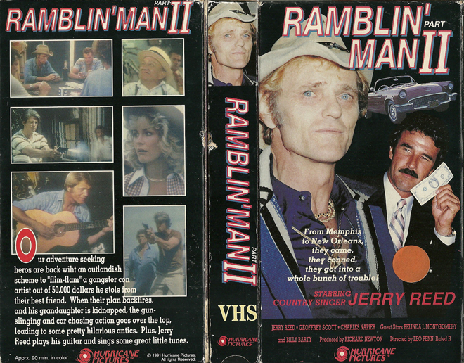 RAMBLIN MAN 2, ACTION, HORROR, BLAXPLOITATION, HORROR, ACTION EXPLOITATION, SCI-FI, MUSIC, SEX COMEDY, DRAMA, SEXPLOITATION, BIG BOX, CLAMSHELL, VHS COVER, VHS COVERS, DVD COVER, DVD COVERS