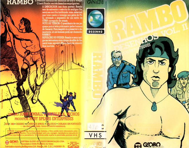 RAMBO CARTOON, BRAZIL VHS, BRAZILIAN VHS, ACTION VHS COVER, HORROR VHS COVER, BLAXPLOITATION VHS COVER, HORROR VHS COVER, ACTION EXPLOITATION VHS COVER, SCI-FI VHS COVER, MUSIC VHS COVER, SEX COMEDY VHS COVER, DRAMA VHS COVER, SEXPLOITATION VHS COVER, BIG BOX VHS COVER, CLAMSHELL VHS COVER, VHS COVER, VHS COVERS, DVD COVER, DVD COVERS