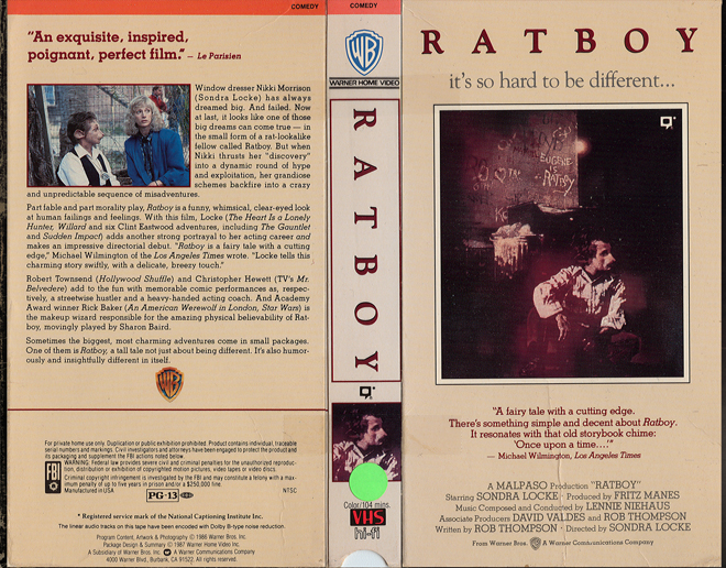 RATBOY, ACTION VHS COVER, HORROR VHS COVER, BLAXPLOITATION VHS COVER, HORROR VHS COVER, ACTION EXPLOITATION VHS COVER, SCI-FI VHS COVER, MUSIC VHS COVER, SEX COMEDY VHS COVER, DRAMA VHS COVER, SEXPLOITATION VHS COVER, BIG BOX VHS COVER, CLAMSHELL VHS COVER, VHS COVER, VHS COVERS, DVD COVER, DVD COVERS