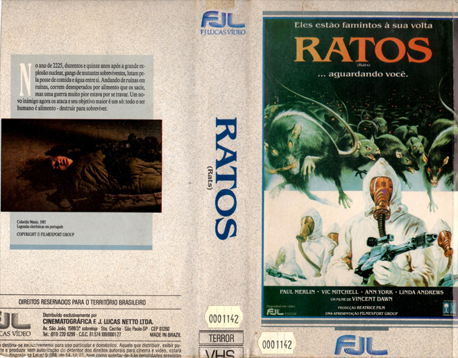 RATOS RATS, BRAZIL VHS, BRAZILIAN VHS, ACTION VHS COVER, HORROR VHS COVER, BLAXPLOITATION VHS COVER, HORROR VHS COVER, ACTION EXPLOITATION VHS COVER, SCI-FI VHS COVER, MUSIC VHS COVER, SEX COMEDY VHS COVER, DRAMA VHS COVER, SEXPLOITATION VHS COVER, BIG BOX VHS COVER, CLAMSHELL VHS COVER, VHS COVER, VHS COVERS, DVD COVER, DVD COVERS