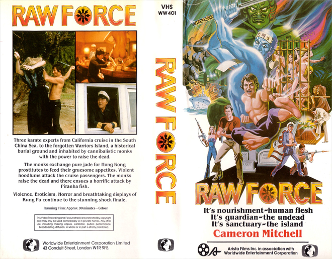 RAW FORCE, VHS COVERS