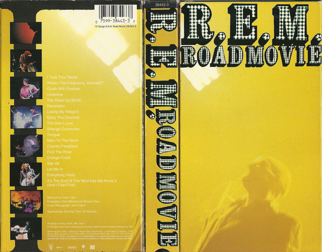 R.E.M. ROAD MOVIE VHS COVER