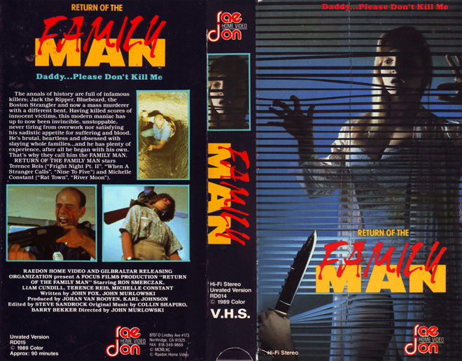 RETURN OF THE FAMILY MAN VHS COVER