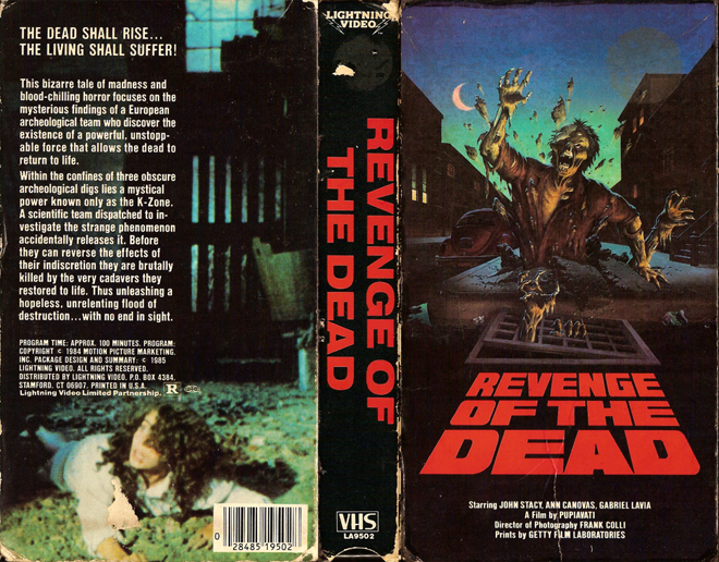 REVENGE OF THE DEAD VHS COVER