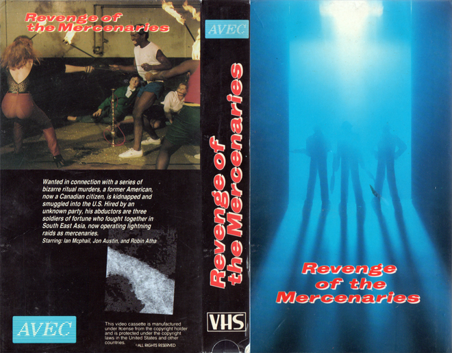 REVENGE OF THE MERCENARIES VHS COVER