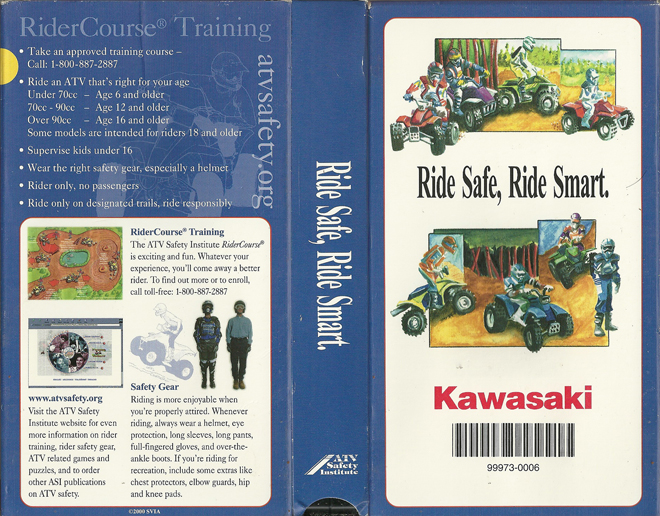 RIDE SAFE RIDE SMART KAWASAKI VHS COVER