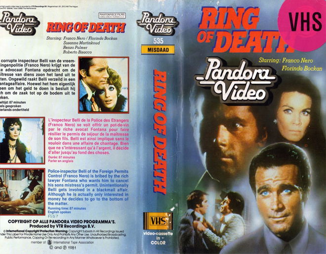 RING OF DEATH VHS COVER