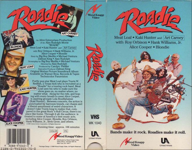 ROADIE, BRAZIL VHS, BRAZILIAN VHS, ACTION VHS COVER, HORROR VHS COVER, BLAXPLOITATION VHS COVER, HORROR VHS COVER, ACTION EXPLOITATION VHS COVER, SCI-FI VHS COVER, MUSIC VHS COVER, SEX COMEDY VHS COVER, DRAMA VHS COVER, SEXPLOITATION VHS COVER, BIG BOX VHS COVER, CLAMSHELL VHS COVER, VHS COVER, VHS COVERS, DVD COVER, DVD COVERS