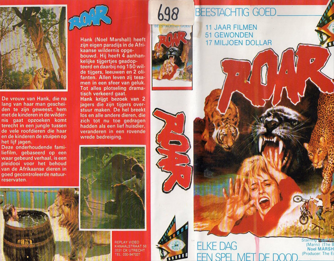 ROAR VHS COVER, VHS COVERS
