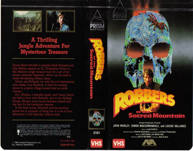 ROBBERS OF SACRED MOUNTAIN VHS COVER