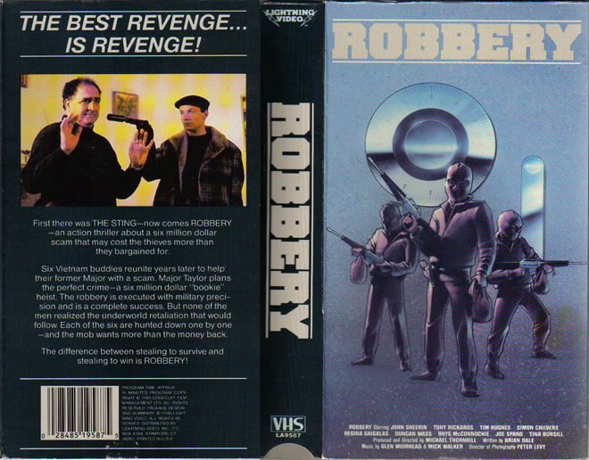 ROBBERY, VHS COVERS, VHS COVER 
