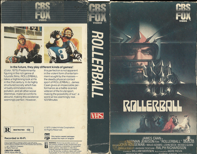 ROLLERBALL VHS COVER