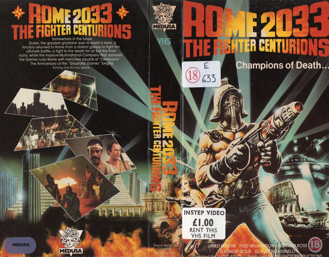 ROME 2033 : THE FIGHTER CENTURIONS VHS COVER