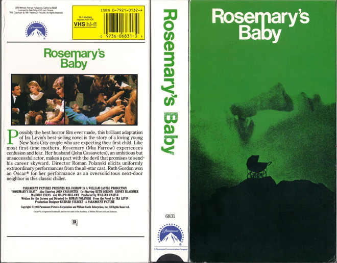 ROSEMARYS BABY VHS COVER