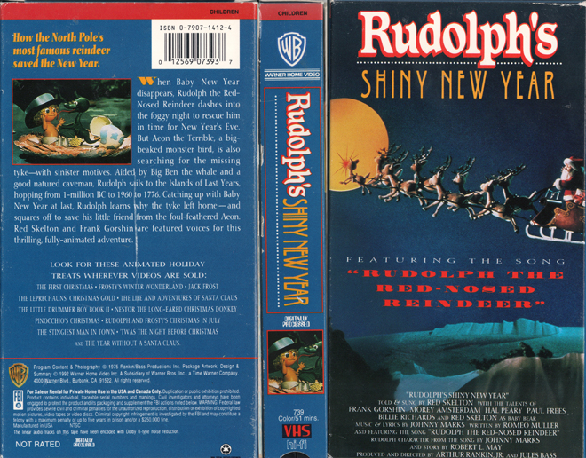RUDOLPHS SHINY NEW YEAR VHS COVER