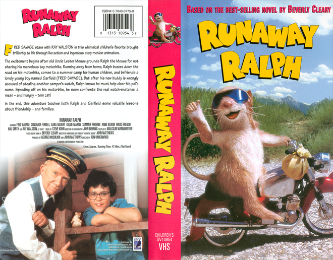 RUNAWAY RALPH,  THRILLER, ACTION, HORROR, BLAXPLOITATION, HORROR, ACTION EXPLOITATION, SCI-FI, MUSIC, SEX COMEDY, DRAMA, SEXPLOITATION, VHS COVER, VHS COVERS