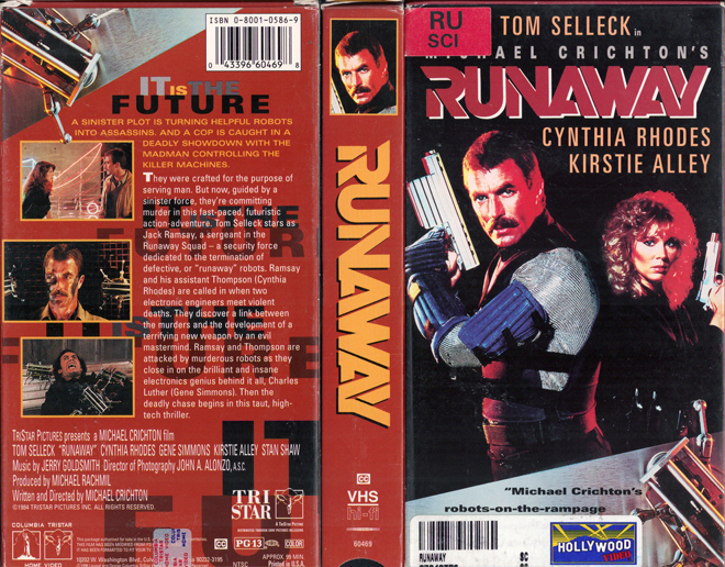 RUNAWAY VHS COVER