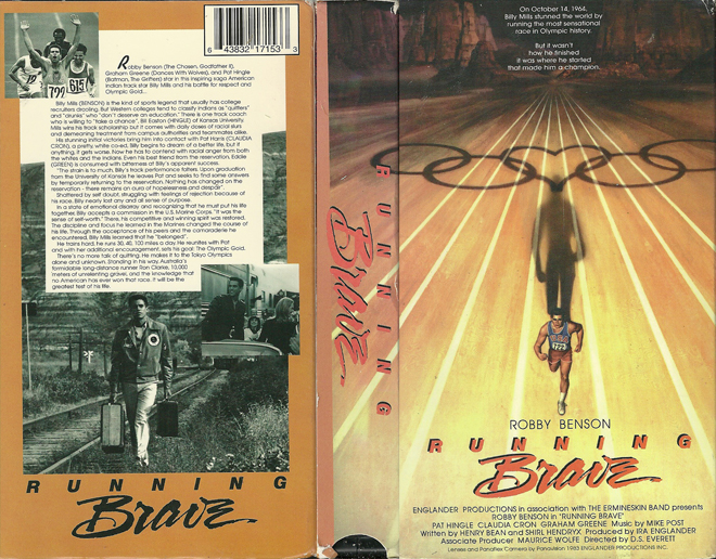 RUNNING BRAVE VHS COVER, VHS COVERS