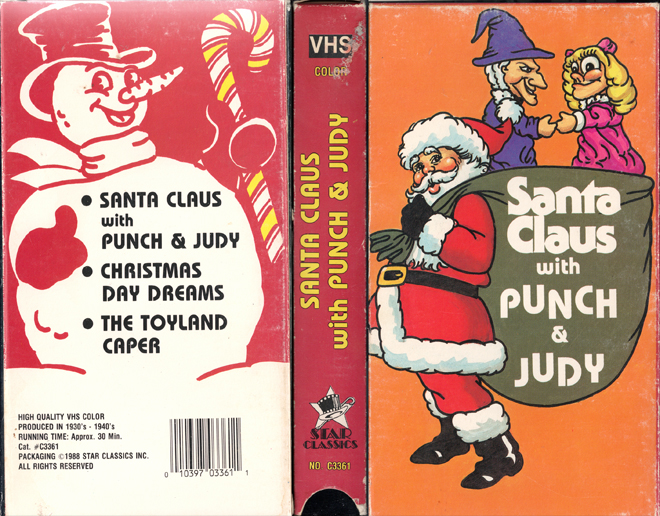 SANTA CLAUS WITH PUNCH AND JUDY VHS COVER