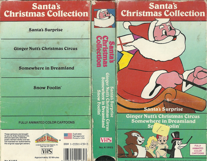 SANTAS CHRISTMAS COLLECTION KIDS KLASSICS VHS COVER