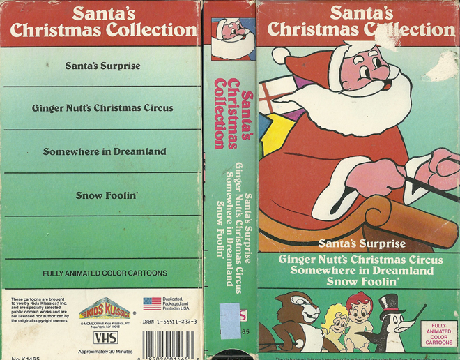 SANTAS CHRISTMAS COLLECTION VHS COVER