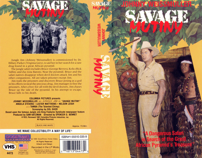 SAVAGE MUTINY VHS COVER, VHS COVERS