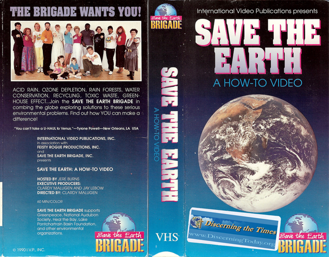 SAVE THE EARTH : A HOW TO VIDEO VHS COVER, VHS COVERS