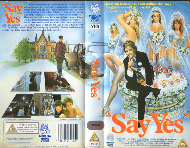 SAY YES MEDUSA HOME VIDEO VHS COVER
