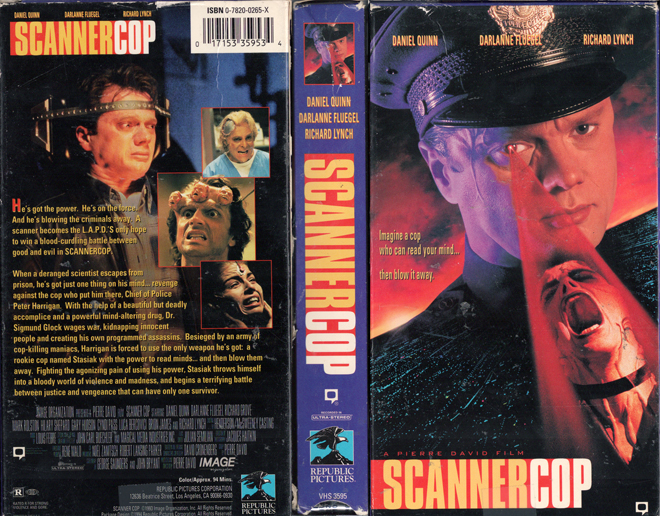 SCANNER COP VHS COVER, VHS COVERS