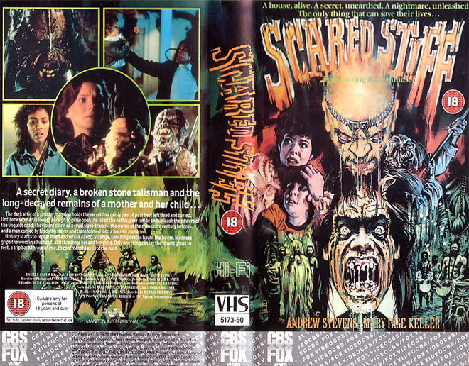 SCARED STIFF VHS COVER