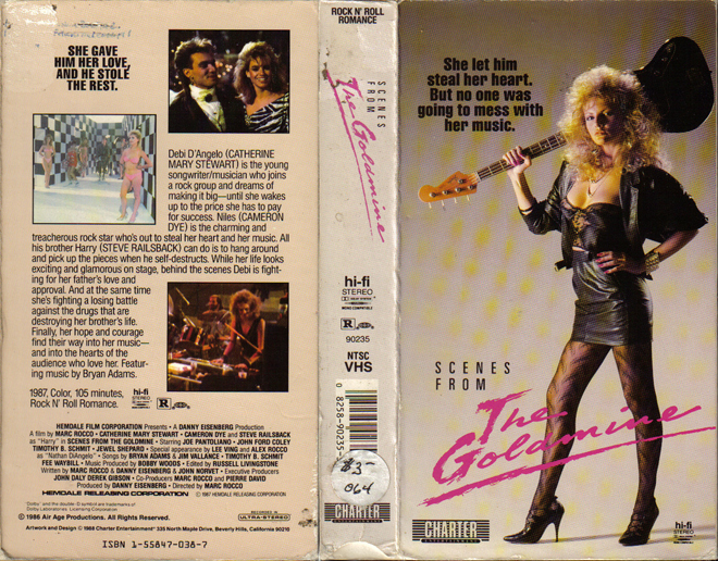 SCENES FROM THE GOLDMINE ROCK N ROLL ROMANCE VHS COVER